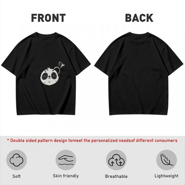 Olive Green T-Shirt With Cute Panda Bomb Graphic Print