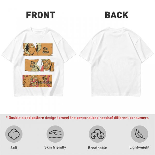 One Piece The Good The Bad The Star Clown Graphic T-Shirt