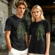 Olive T-shirt with Earth Bender Silhouette Graphic