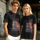 One Piece Luffy and Shanks Christmas Themed Graphic T-Shirt