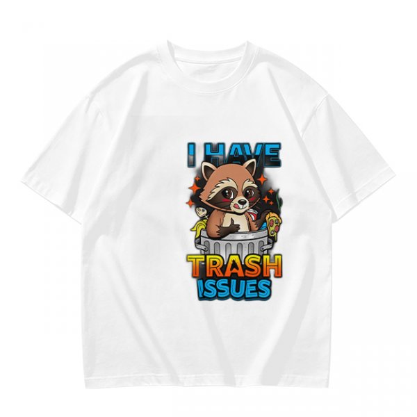 I Have Trash Issues Raccoon Graphic T-Shirt Design