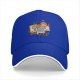 Black Baseball Cap With Bob Ross Painting Cartoon Art Print