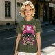 Olive T-Shirt with Tony Tony Chopper Lion Art Print