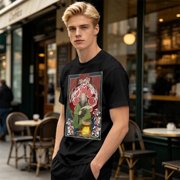 Olive Green T-Shirt Featuring Iroh from Avatar: The Last Airbender