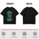 Oversized Olive T-Shirt With 'On My Way To Overreact' Cat Graphic