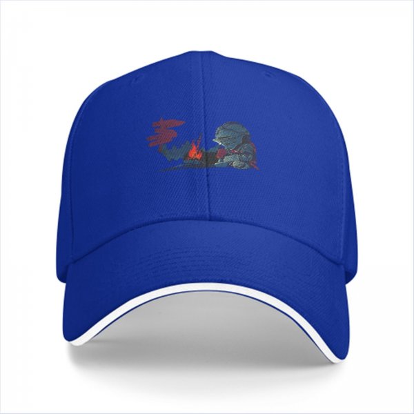 Black Baseball Cap With Knight By Campfire Graphic Print