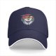 Black Baseball Cap With Surreal Sushi Portrait Graphic