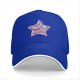 Black Baseball Cap With Patriotic Star Freedom Bravery Print