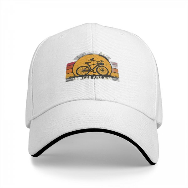 My Legs Are Not Back Cycling Themed Black Baseball Cap