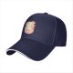 Black Baseball Cap With Cute Dinosaur In Ramen Bowl Graphic