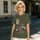 Olive Green T-Shirt With Superhero Animal Squad Graphic Print