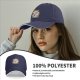 Black baseball cap with cute slow foods themed cartoon print