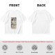 Olive T-Shirt with The Fool Tarot Card Anime Print