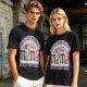Meh and Meh novelty graphic t-shirt with indifference themed print