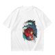 Spirited Away anime graphic olive green short sleeve t-shirt