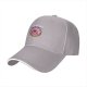Black baseball cap with sad donut graphic and 'I'M A WEIRD' text