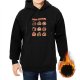 Black Hoodie With Pug Culture Themed Graphic Print