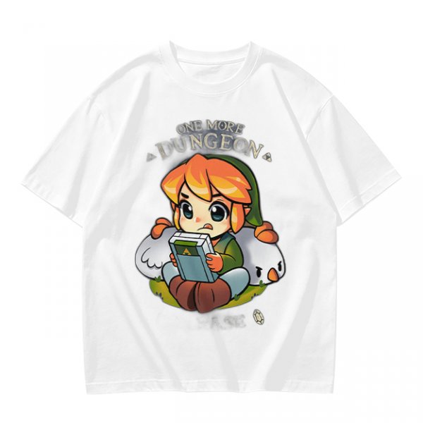 One More Dungeon Chibi Gamer T-Shirt With Zelda Character Art