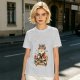 Olive T-Shirt Featuring a Cute Cat Sushi Chef Illustration