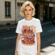 Anime Style Restaurant Scene Graphic T-Shirt Artwork