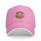 Black baseball cap with frog in ramen bowl graphic