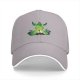 Black Baseball Cap With Green Ghostly Character Graphic