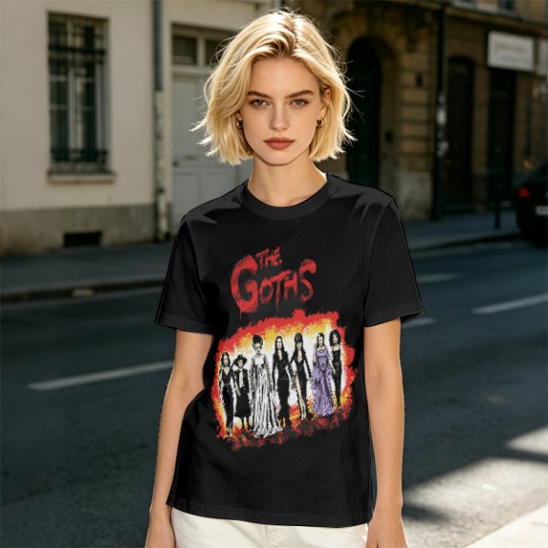 Olive T-Shirt Featuring The Goths Gothic Women Art Print