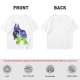 Olive green t-shirt with Maleficent fantasy silhouette graphic