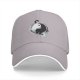 Black Baseball Cap With Yin Yang Cats Graphic Design