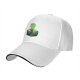 Black Baseball Cap With Green Silhouette Character Art Print