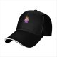 Black Baseball Cap with Lego Girl Minifigure Graphic