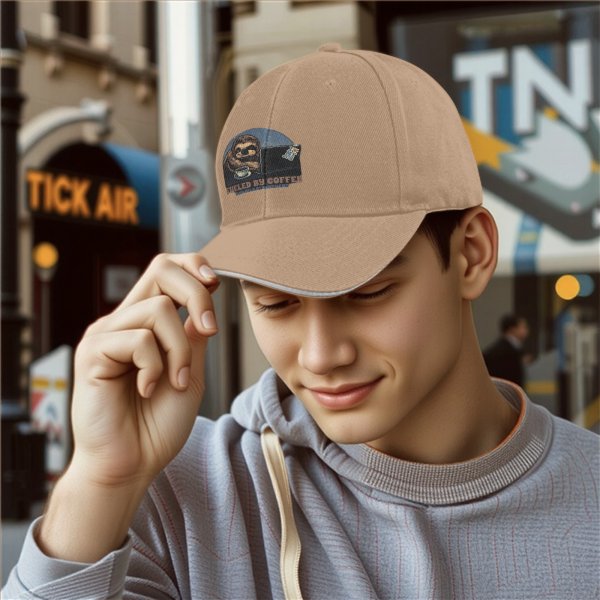 Sloth Fueled By Coffee And Mild Resentment Baseball Cap