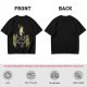 Olive T-Shirt With Frog Pentagram Ritual Graphic Print