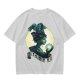 Olive Witch Graphic T-Shirt With Winged Monkey And Crystal Ball