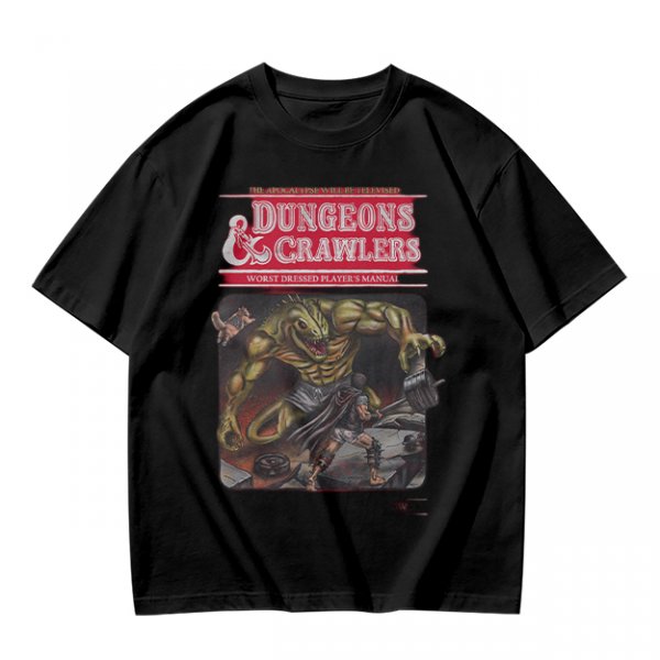 Dungeons & Crawlers Lizard Monster Graphic T-Shirt