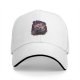 Black Baseball Cap With Anime Swordsman Character Print