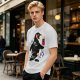 Olive T-Shirt With Cosmic Penguin And Ice Cream Print