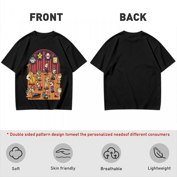 Nintendo Mario Characters Band Stage Graphic T-Shirt
