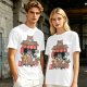 Studio Ghibli inspired coffee stand t-shirt with Totoro and friends