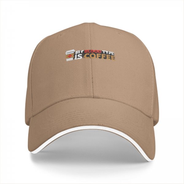 My Blood Type Is Coffee Black Baseball Cap