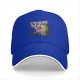 Black Baseball Cap with Robot Pony Mashup Graphic Print