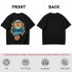 Neko Bus Tours Cat Graphic Olive T-Shirt
