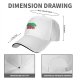 Black baseball cap with apple orchard graphic print