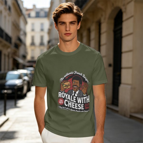 Royale With Cheese French Burger Graphic T-Shirt