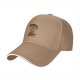 Black baseball cap with coffee and mouse themed graphic design