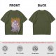Olive graphic tee with maze and fantasy creatures reading Should You Need Us