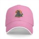 Black Baseball Cap with Godzilla City Destruction Sunset Art