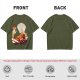 Anime Fire Bender Silhouette Graphic T-Shirt