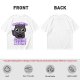 Olive t-shirt with a black cat holding a magic 8 ball and text 'Signs Point To Leave Me Alone'