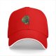 Black Baseball Cap With Fantasy Warrior Silhouette Art Print